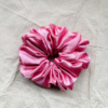 Blush Bloom XL scrunchie in blush pink, made from luxurious charmeuse silk. Four times the size of the chunky scrunchie, this oversized scrunchie offers an extravagant, voluminous look with a smooth, glossy finish, perfect for making a bold statement or securing hair comfortably.
