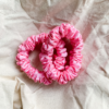 pinkberry petite scrunchie, perfect for everyday use, light pink skinny scrunchie