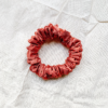 sunset glow, petite scrunchie, terracotta in color