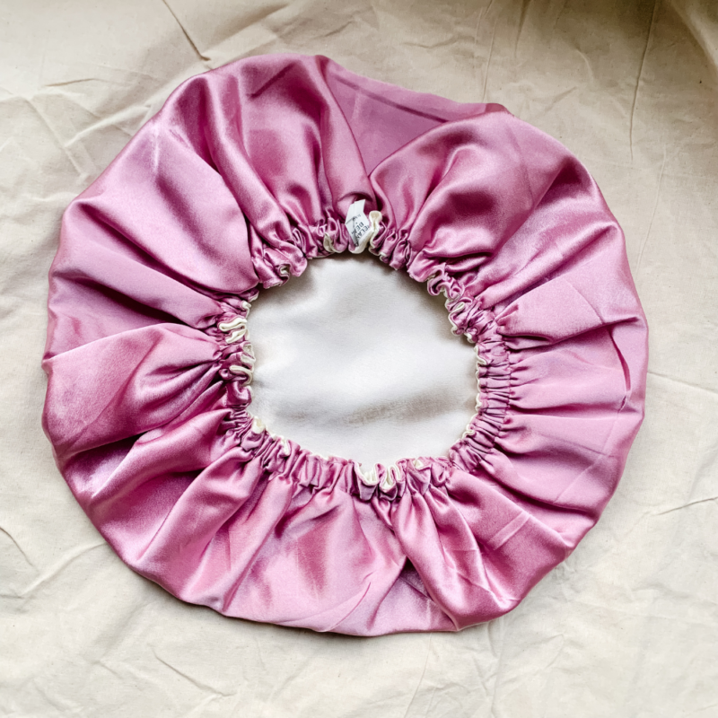 Blushed Rose Satin Bonnet