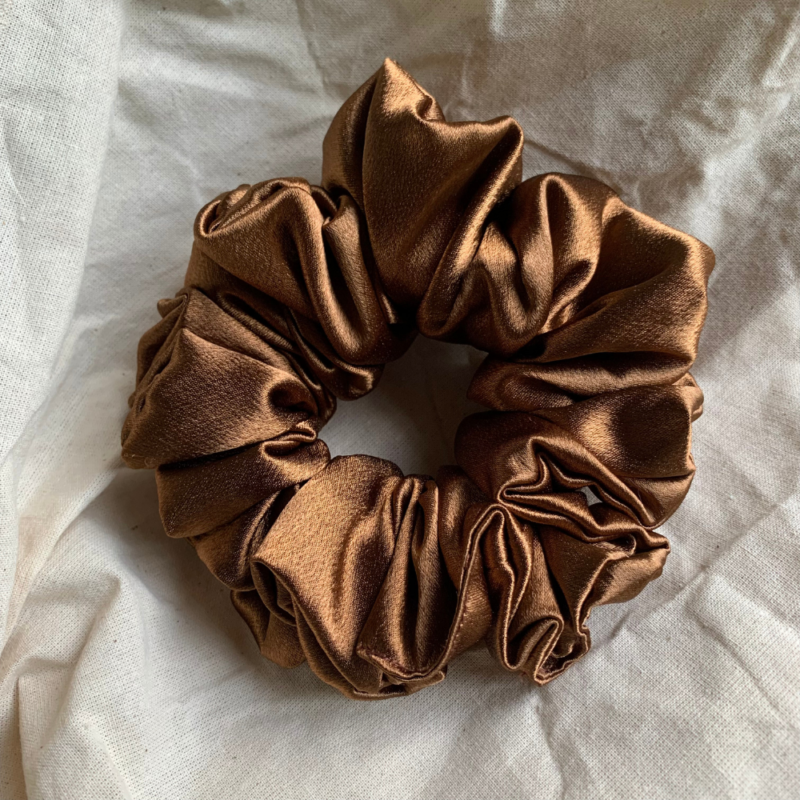 Bronze Chunky Scrunchie