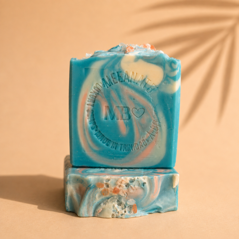 fresh marine air, sea salt, handmade soap bar